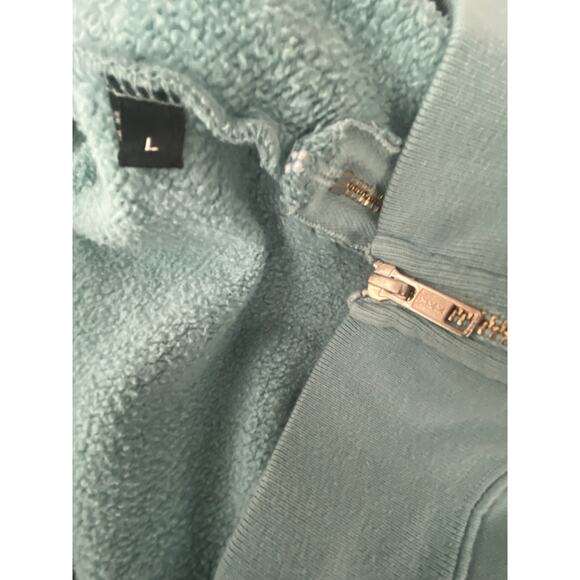 Some Ware Logo Embroidered Hoodie Organic Loopback Cotton Zen Green Size Large - Picture 13 of 13